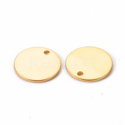 201 Stainless Steel Stamping Blank Tag Pendants STAS-T058-12mm-G-1