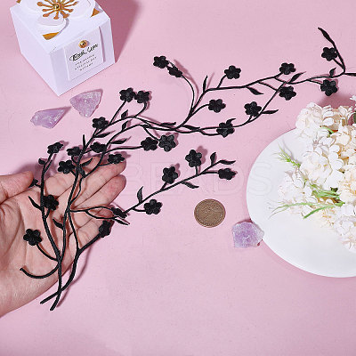 Plum Blossom Shape Appliques PATC-WH0007-11B-1