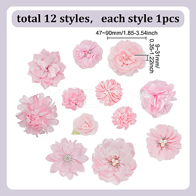 12Pcs Polyester Decorations FIND-WH0816-042A-1