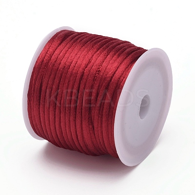 Nylon Satin Rattail Cords NWIR-L006-1mm-05-1
