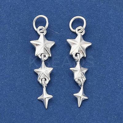 925 Sterling Silver Tassel Pendants STER-P071-09S-1