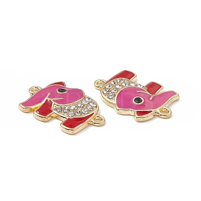 Alloy Crystal Rhinestone Connector Charms FIND-C019-09KCG-1