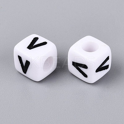 Opaque Acrylic Beads SACR-N020-04A-V-1