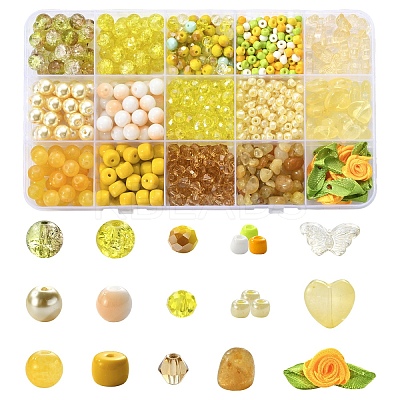 DIY Glass Beads Jewelry Making Finding Kits DIY-YW0012-04A-1