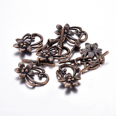 Tibetan Style Toggle Clasps LS-RLF0677Y-NF-1
