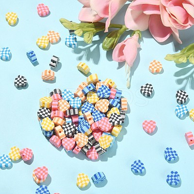 180Pcs 6 Colors Handmade Polymer Clay Beads CLAY-CJ0001-60-1