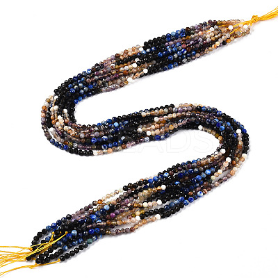 Natural Mixed Gemstone Beads Strands G-D080-A01-02-27-1