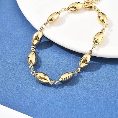 304 Stainless Steel Link Chain Bracelets for Women BJEW-U021-08G-06-1