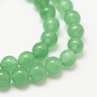 Natural Green Aventurine Bead Strands X-G-P281-01-6mm-1