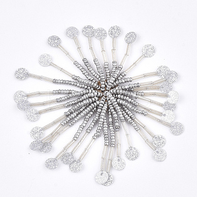 Glass Seed Beads Cabochons FIND-T044-04D-1