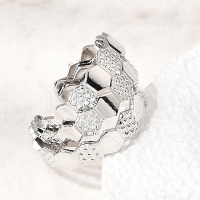 Brass Cuff Open Rings RJEW-F215-04P-1
