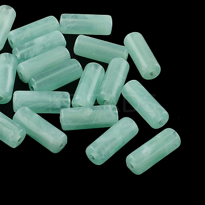 Column Imitation Gemstone Acrylic Beads OACR-R030-08-1