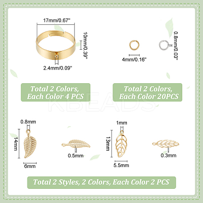 DIY Charms Ring Making Kit DIY-UN0004-89-1
