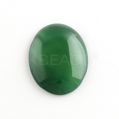 Natural Green Agate Gemstone Cabochons G-R270-14-1