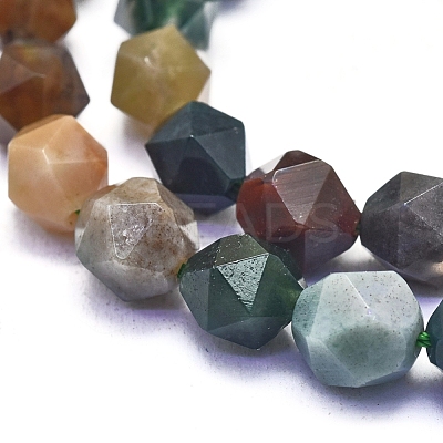 Natural Indian Agate Beads Strands G-L552O-07-8mm-1