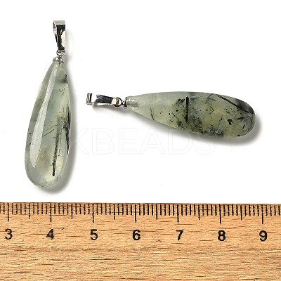 Natural Prehnite Pendants G-Q192-07P-01-1