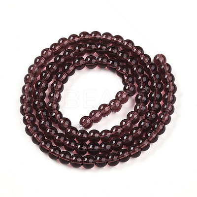 Transparent Glass Beads Strands GLAA-T032-T4mm-19-1