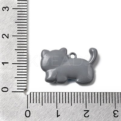 Baking Paint Zinc Alloy Pendants FIND-I070-01B-1