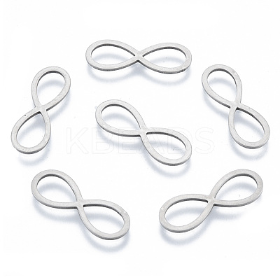 Non-Tarnish 201 Stainless Steel Connector Charms STAS-N090-T18-1-1