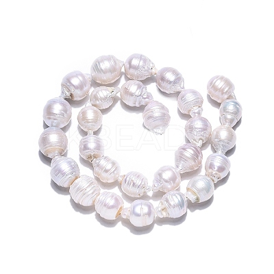 Natural Baroque Pearl Keshi Pearl Beads Strands PEAR-S019-02E-02-1