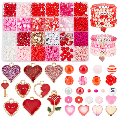 DIY Valentine's Day Jewelry Making Finding Kit DIY-PH0017-70-1