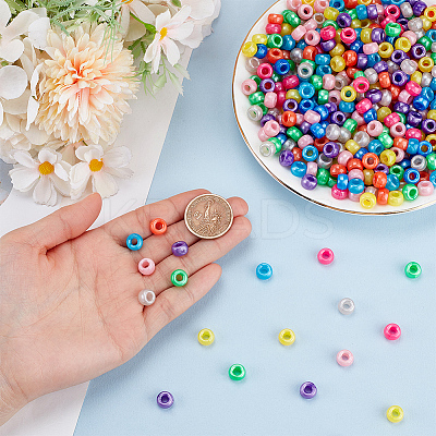 200G Plastic Pearlized Beads KY-ME0001-04-1