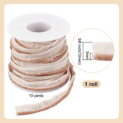 10 Yards Velvet Ribbons OCOR-DR0001-10C-1
