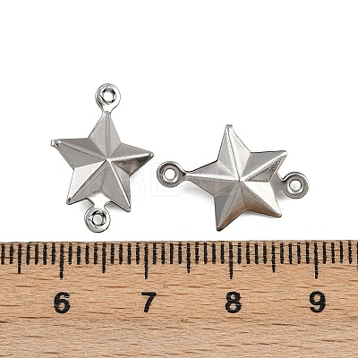 304 Stainless Steel Connector Charms STAS-L297-10P-1
