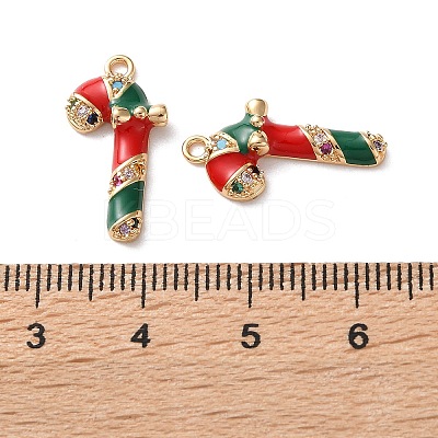 Brass Micro Pave Cubic Zirconia Pendants KK-D420-01G-03-1