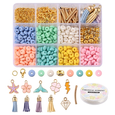 DIY Charms Jewelry Set Making Kit DIY-YW0005-35-1