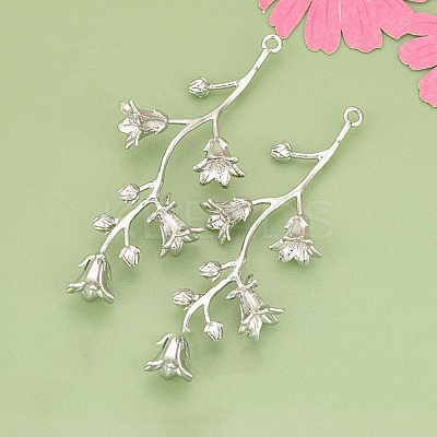 Three-Dimensional Flower Brass Pendants KK-V006-02P-01-1