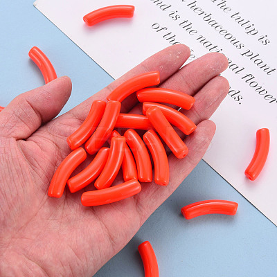 Opaque Acrylic Beads MACR-S372-002B-S026-1