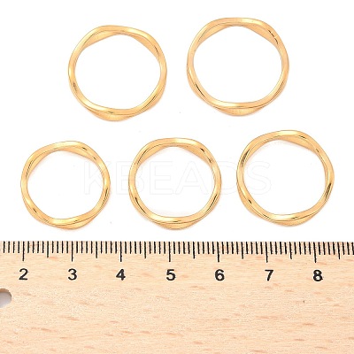 Unisex Ion Plating(IP) 304 Stainless Steel Finger Rings RJEW-E164-04G-1