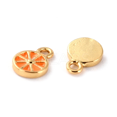 Brass Enamel Pendants X-KK-P207-017G-RS-1
