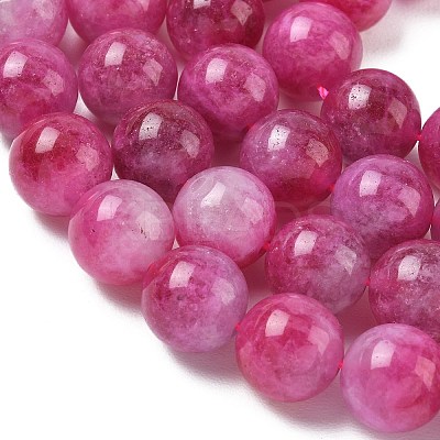 Dyed Natural Malaysia Jade Beads Strands G-G021-01D-12-1