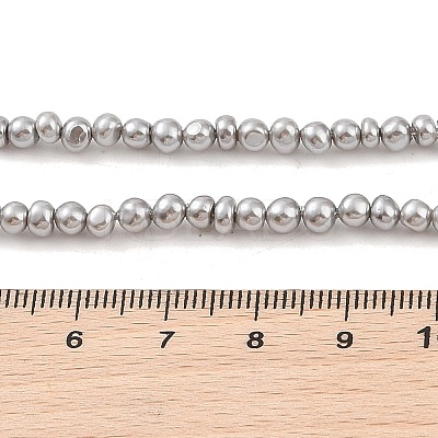 Electroplated Shell Pearl Beads Strands BSHE-C006-05C-1