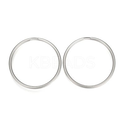 Tarnish Resistant 304 Stainless Steel Split Key Rings STAS-P178-50x2.3mm-P-1