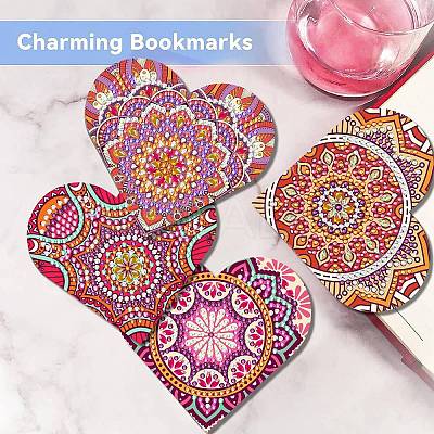 6Pcs Bookmark DIY Diamond Painting Kit PW-WG58342-01-1