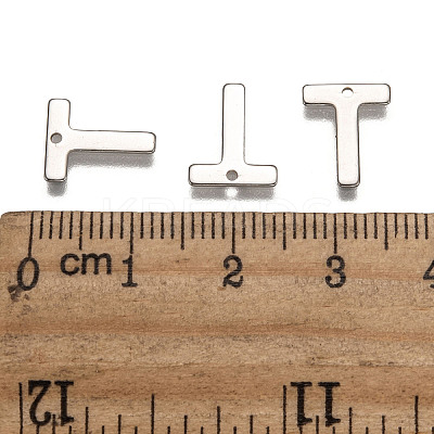 Tarnish Resistant 304 Stainless Steel Letter Charms LS-X-STAS-O072-T-1