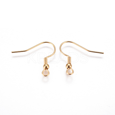 316 Surgical Stainless Steel Earring Hooks STAS-F227-30-G-1