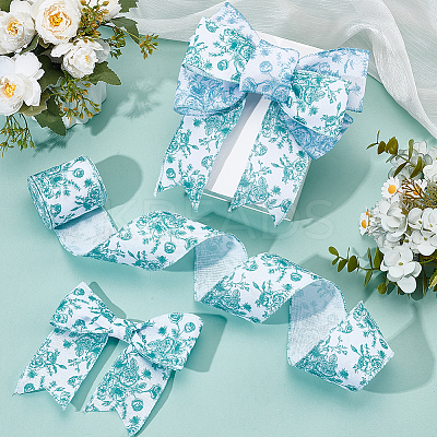 Polyester Satin Ribbon SRIB-WH0001-06A-1