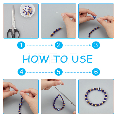 401Piece DIY Evil Eyes Themed Jewelry Set Making Kits DIY-PH0002-16-1