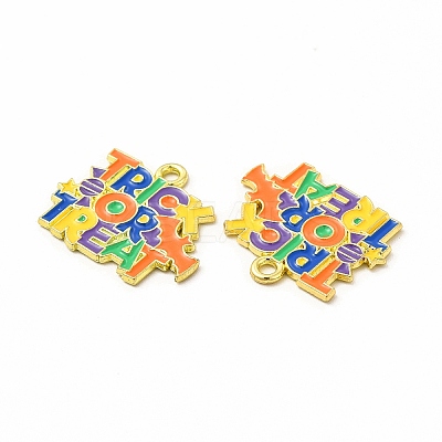 Rack Plating Alloy Enamel Pendants FIND-G054-19LG-1