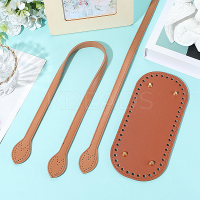 2Pcs Imitation Leather Bag Handles DIY-BBC0002-79A-1