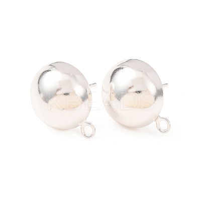 Brass Stud Earring Findings KK-G604-01S-07-1