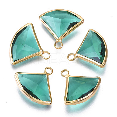 Transparent Glass Pendants GLAA-N038-12E-1