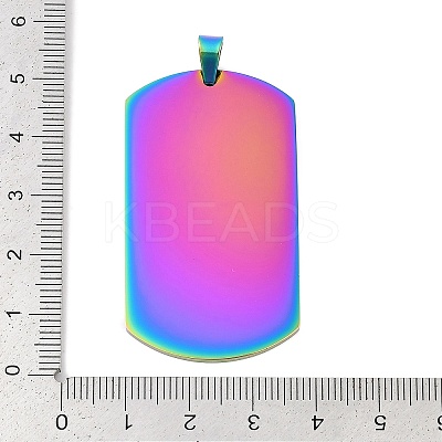 Ion Plating(IP) 304 Stainless Steel Pendants STAS-I311-03B-RC-1
