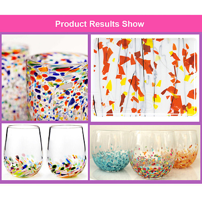 COE 90 Fusible Confetti Glass Chips DIY-G018-01H-1