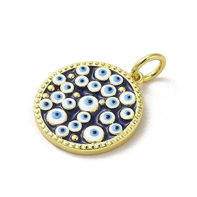 Brass Enamel Pendants KK-E092-20A-01-1