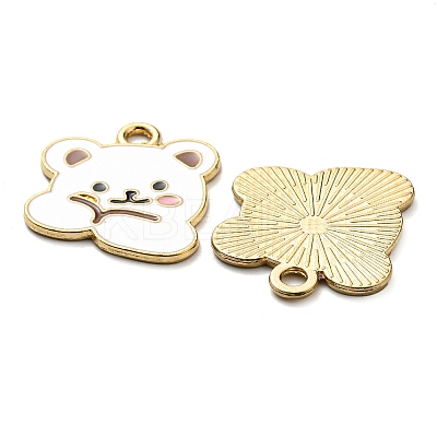 40Pcs 2 Colors Alloy Enamel Pendants ENAM-SZ0002-34-1
